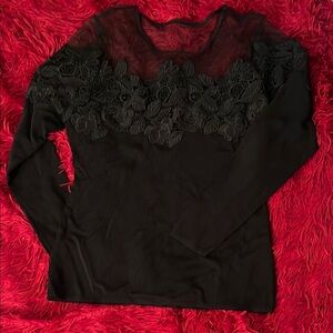Boston Proper Black Long Sleeve l Blouse (SMALL)